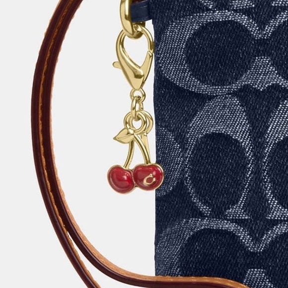 Coach Denim Key & Card Holder - Picture 3 of 6